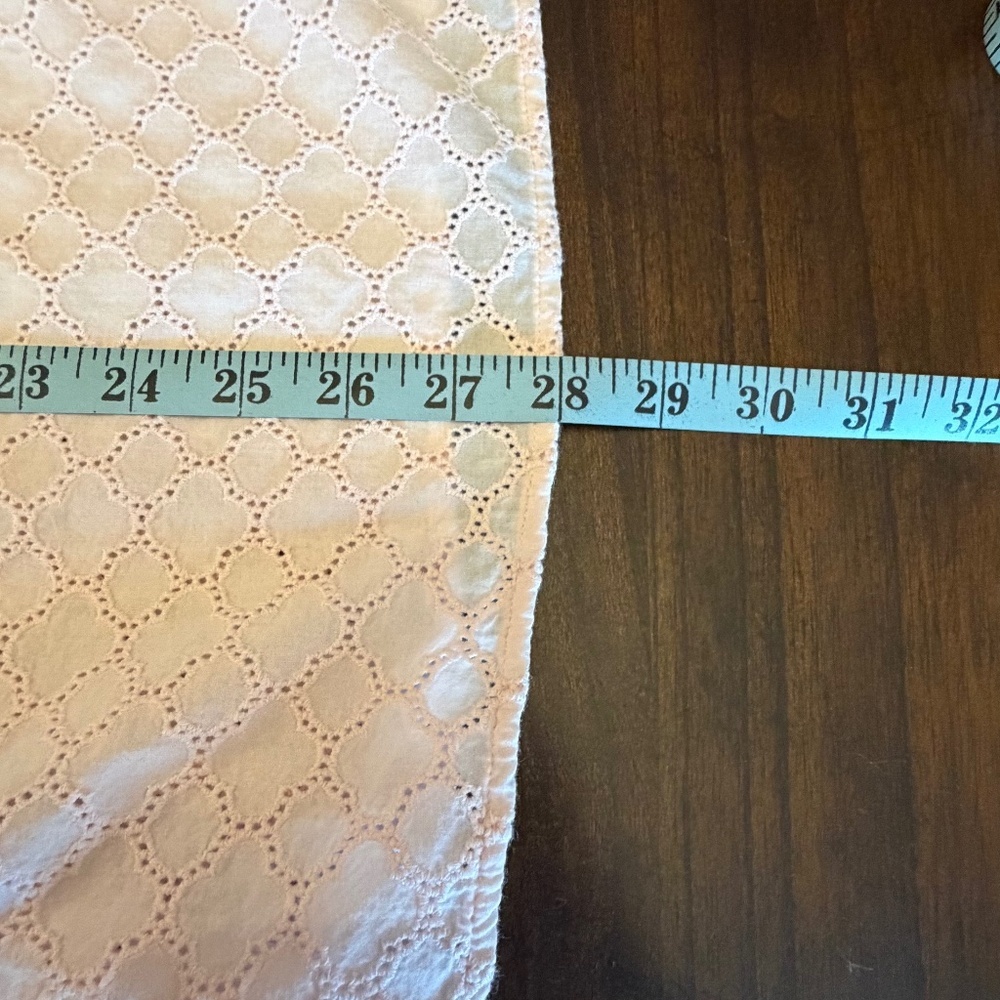 Talbots Women's Light Pink Eyelet design Button Down Blouse, Size 3X - Picture 15 of 15